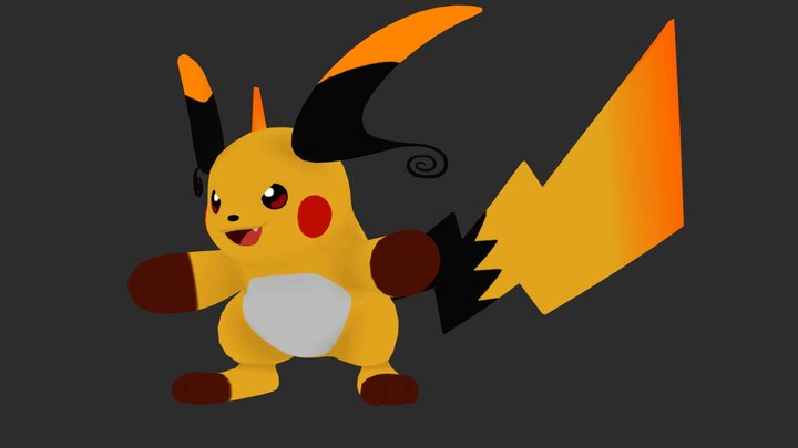 Mega Raichu X (ZA) – Modello 3D gratuito STL