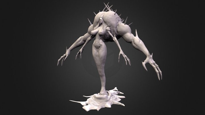 Lava Witch LP Bake Preview 3D Model