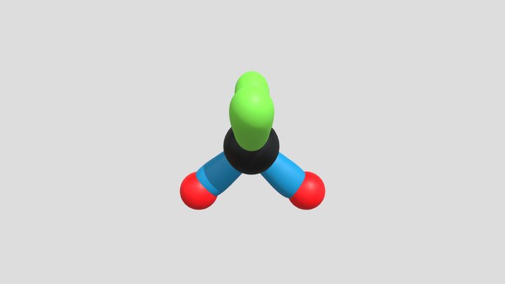H2O Molecule 3d model 3D Model