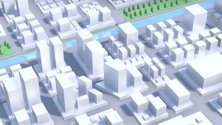 城市.c4d 3D Model