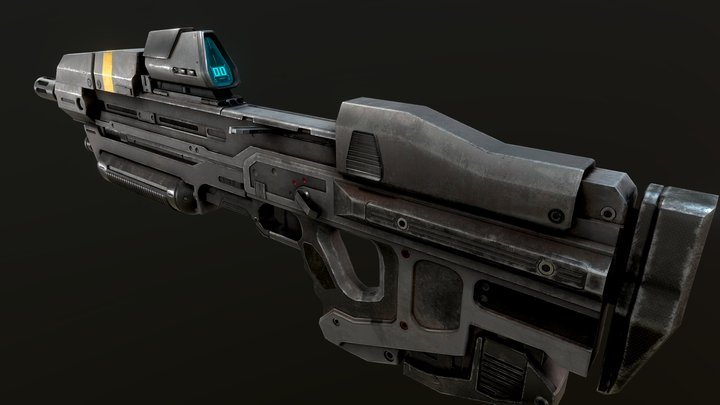 Halo: Infinite Assault Rifle - Remake 3D Model