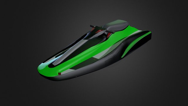 BomBoard- Portable Action Watercraft 3D Model