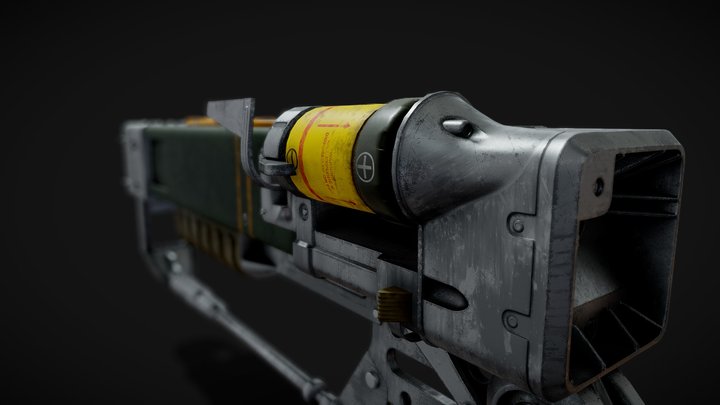 Fallout: AER9 Laser Rifle 3D Model