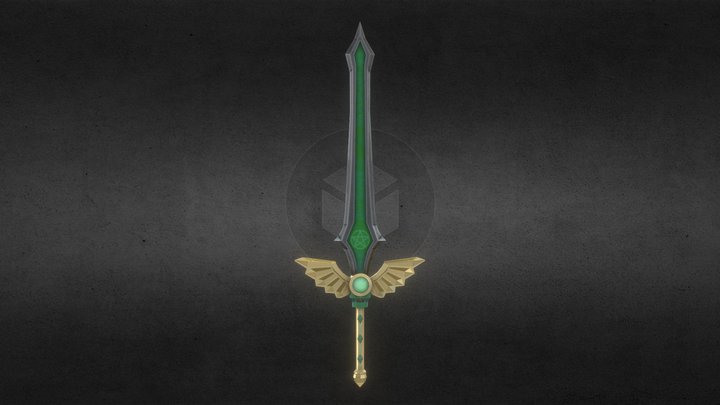 Winged Sword 3D Model