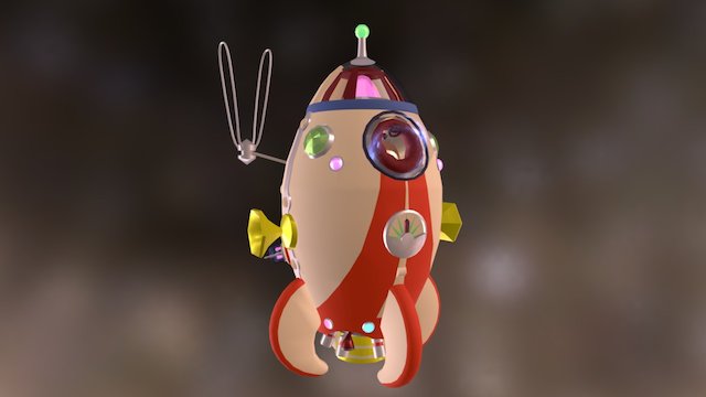 (Pikmin) SS Dolphin Recreation - Animated! 3D Model