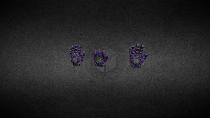 purple hand(grabpack) 3D Model