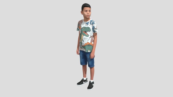 Dinosaur Print Tee Portrait – Modèle 3D gratuit STL