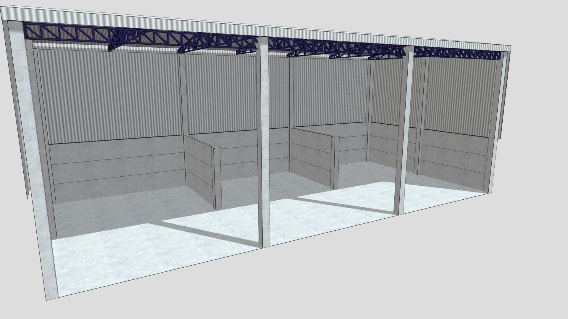 21x12 baías 7x3 m