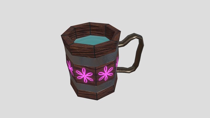 WoodenMug 3D Model