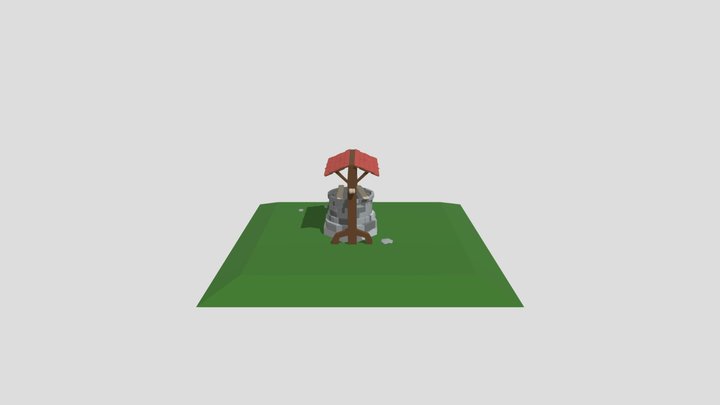 Medieval well worn and slightly weathered 3D Model