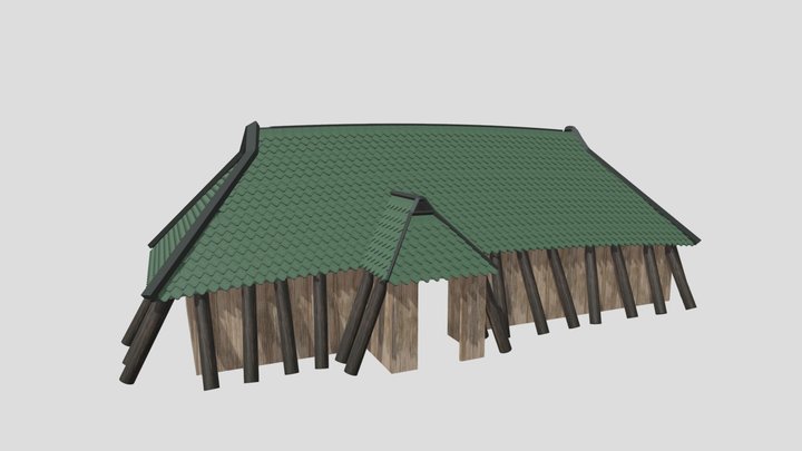 Viking House 3D Model