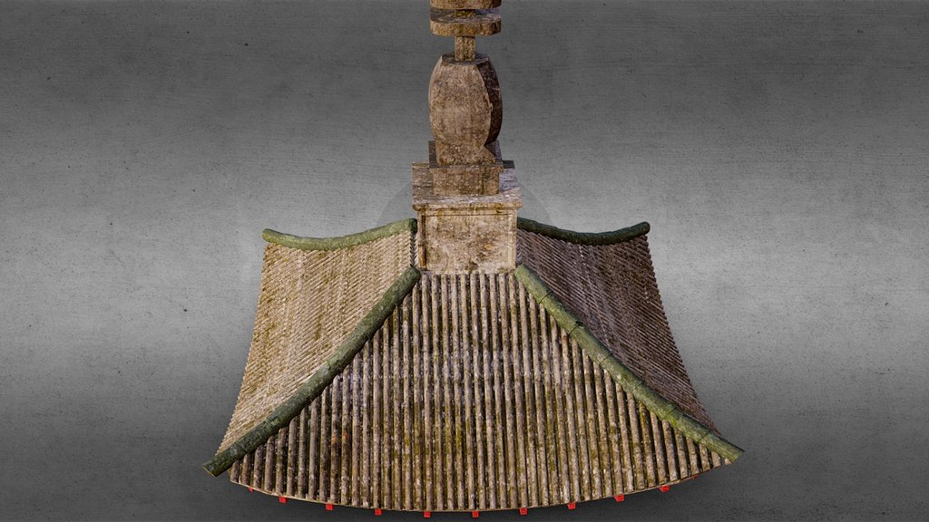 traditional East Asian pagoda-style roof