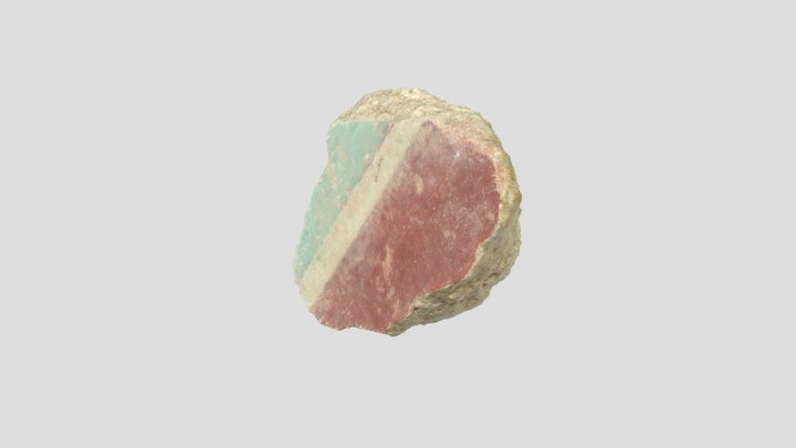 Fragment d'enduit peint (Sceaux-du-Gâtinais) 3D Model