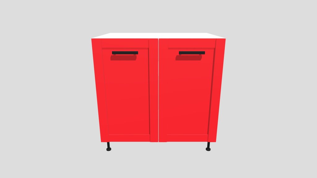 Kitchen Lower Cabinet 85cm 2 Doors