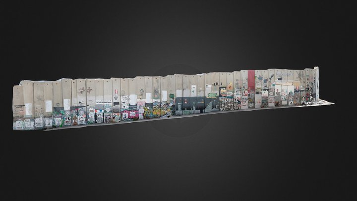 The Seperation Wall - Bethlehem 3D Model