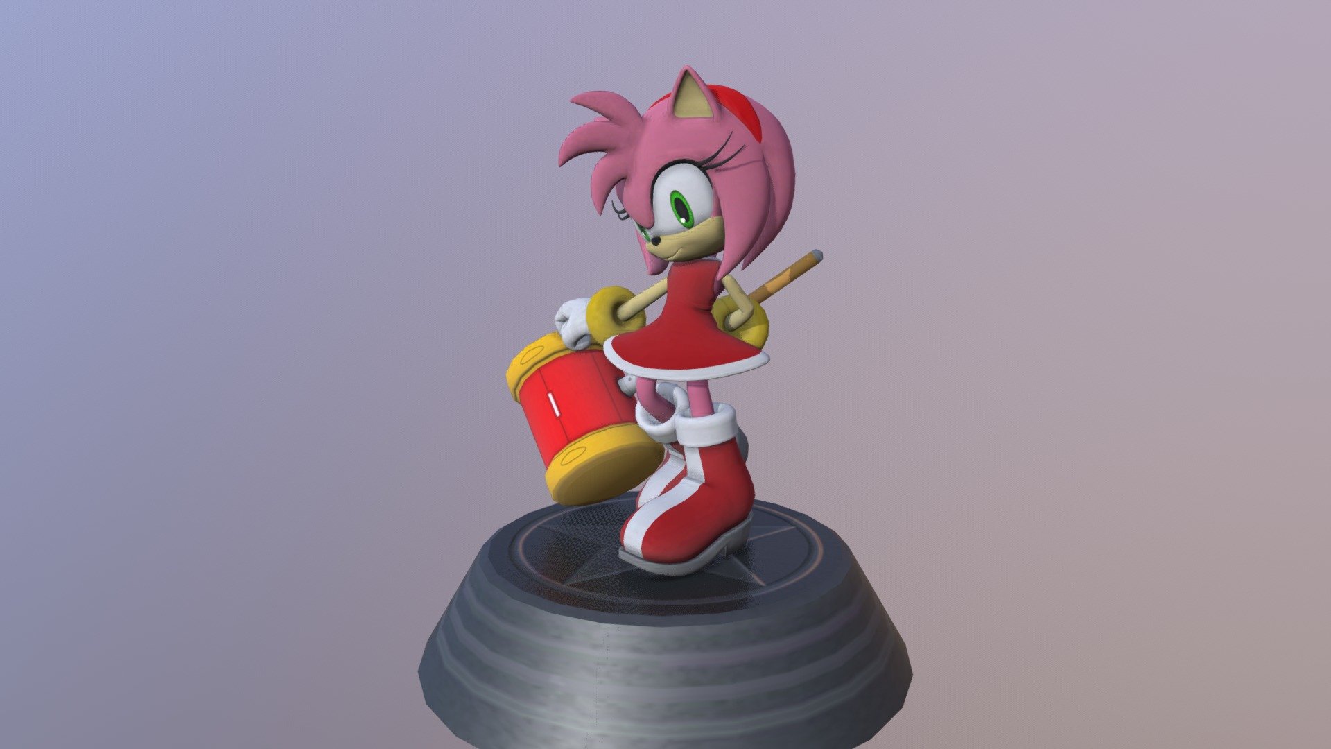 Sonic Generations - Amy Rose Statue