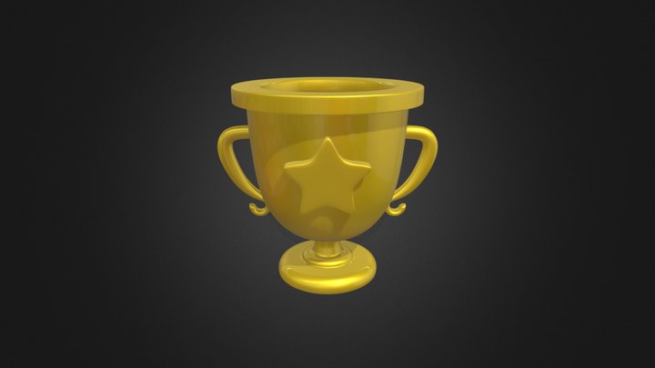 Stylized/Toon Trophy 3D Model