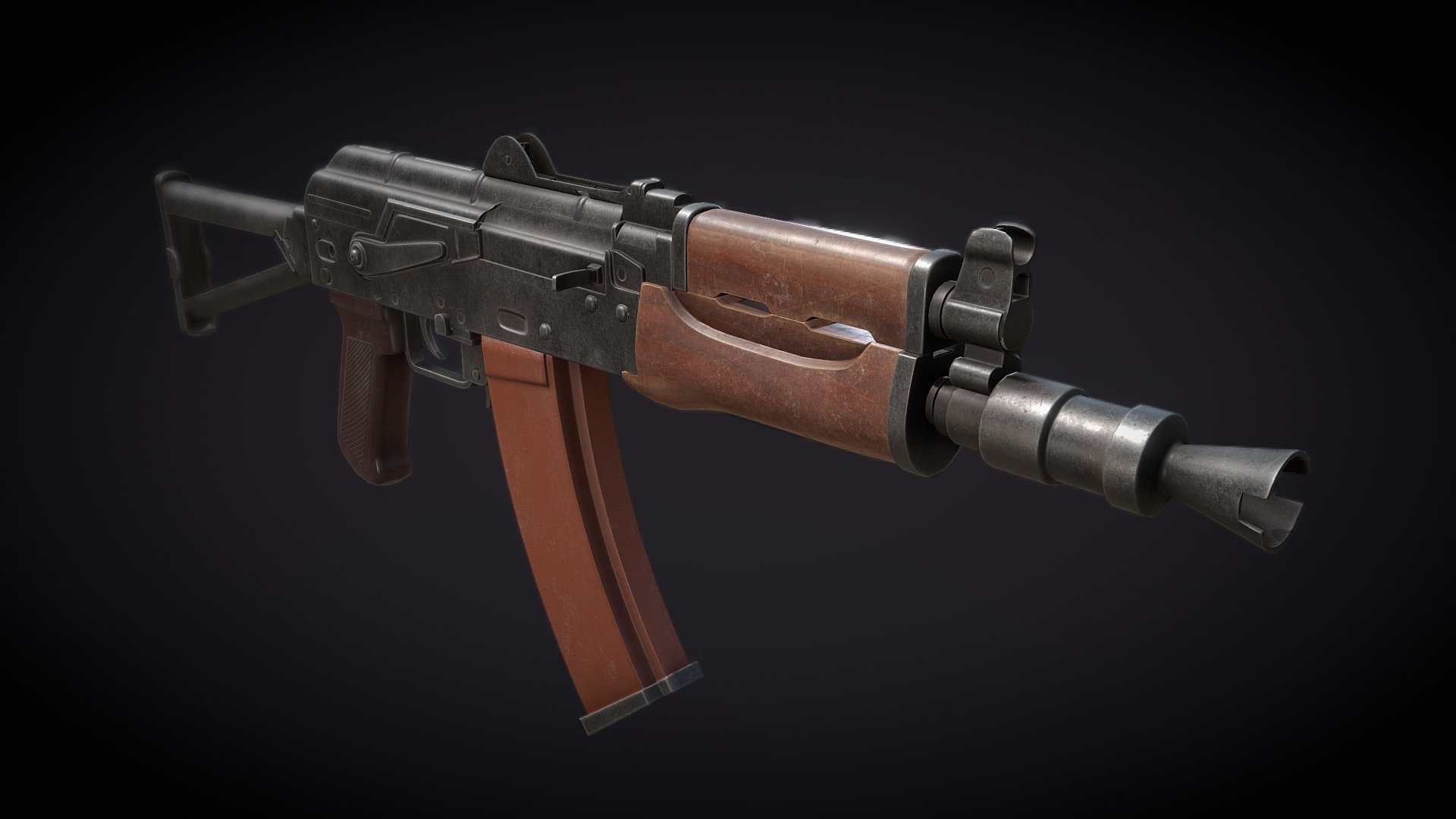 Ak-74U - Download Free 3D model by BRAIN_ZIP [565ba08] - Sketchfab