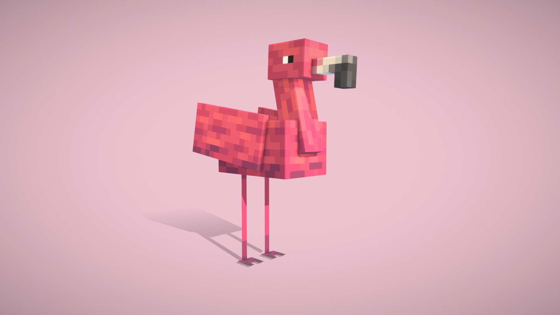 Flamingo | Minecraft model - 3D model by kenddie [565bb15] - Sketchfab