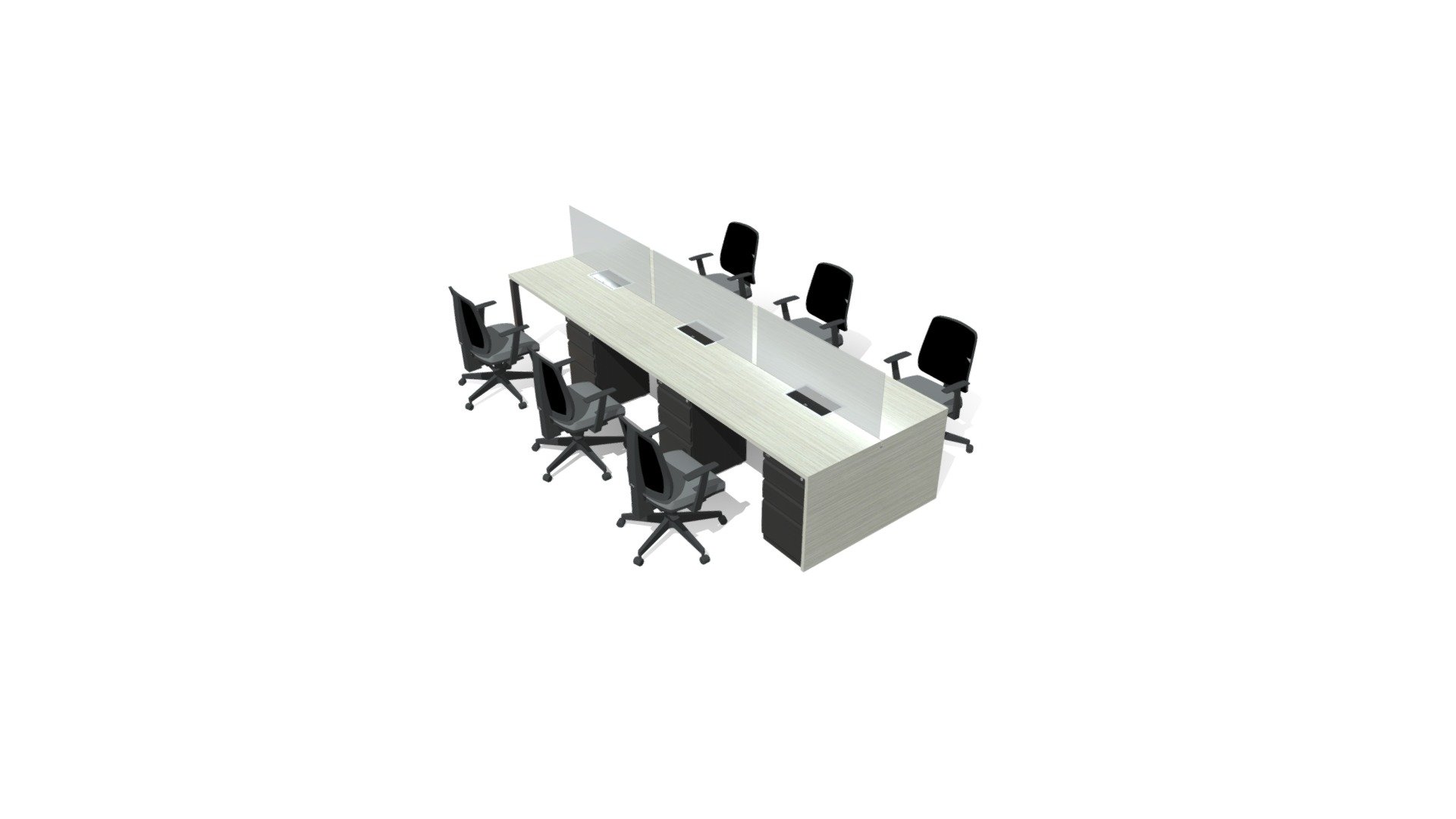 Isla 120 x 6 - PLUS Cajonera Fija - 3D model by Mobin Mobiliario ...