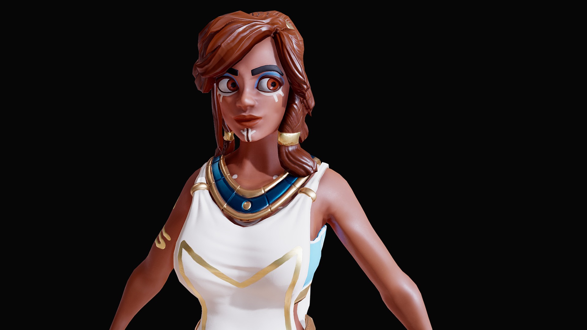 3D model Princess - This is a 3D model of the Princess. The 3D model is about a woman wearing a garment.