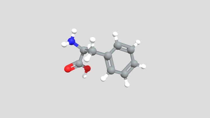 Phenylalanine – Modello 3D gratuito STL