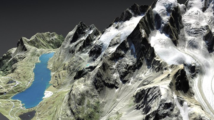 Lago Bianco (CH) 3D Model