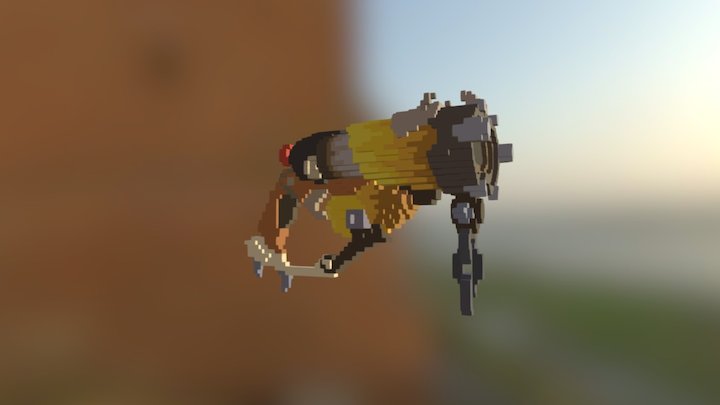 Overwatch - Roadhog's Scrapgun 3D Model