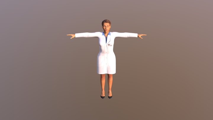 Female Doctor 4 3D Model