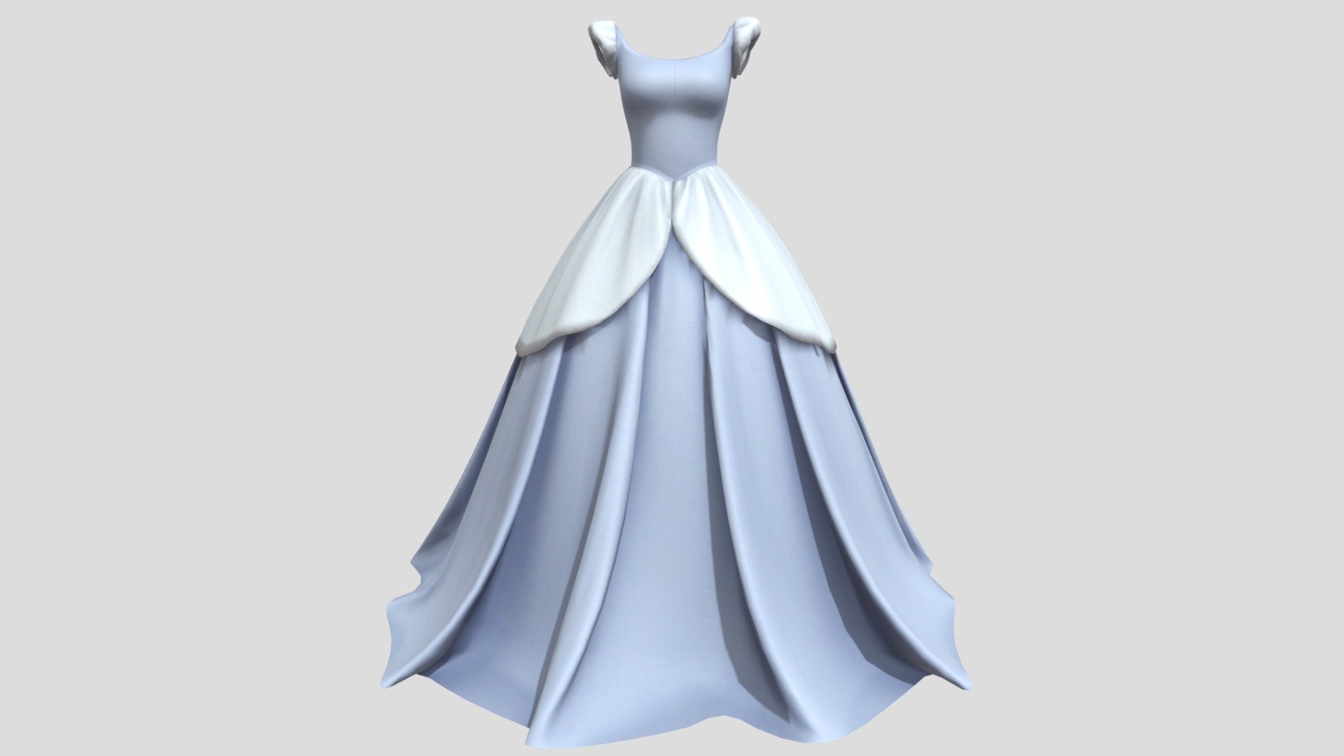 Princess Cinderella Clothes - Download Free 3D model by Princess Gowns  (@smartcookie0909) [565ea5e]