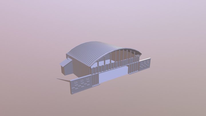 Hangar-abierto 3D Model
