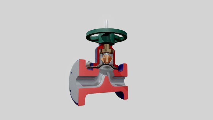 Diaphram valve 3D Model