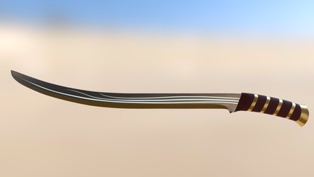 Elven Sword 3D Model