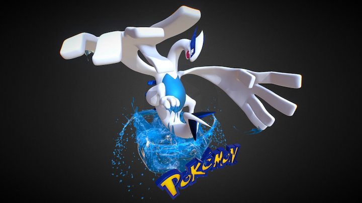 Lugia Pokemon Go Fest Celebration 3D Model