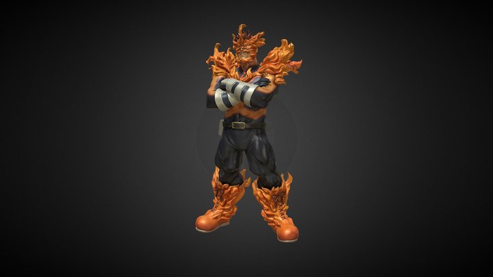 Endeavor My Hero Academia 3D Model