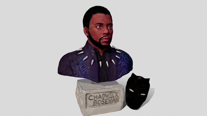 Chadwick Boseman as King T'Challa 3D Model