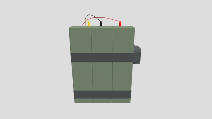 counter strike bomb 3d model