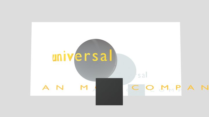Universal 1990 Logo Remake – Free 3D Model STL