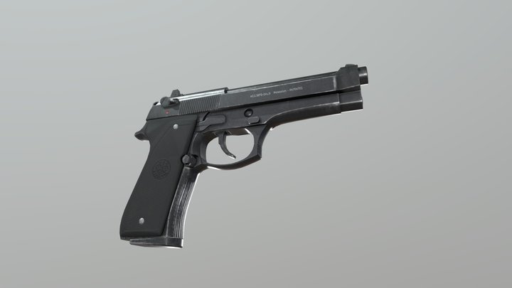 Beretta 92FS 3D Model