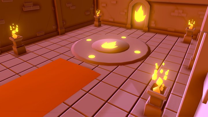 Game level design - Fire stone Dungeon