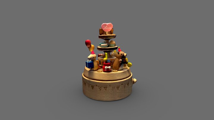 Handmade music box - Scanned 3D Model