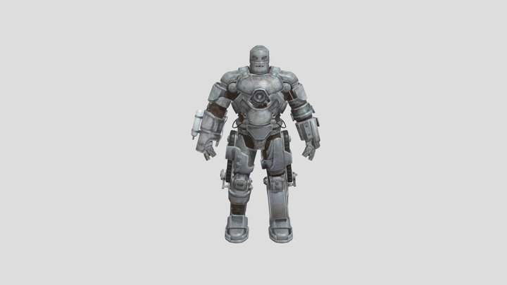 Iron Man (Mark-I) (Textured) (Rigged) 3D Model