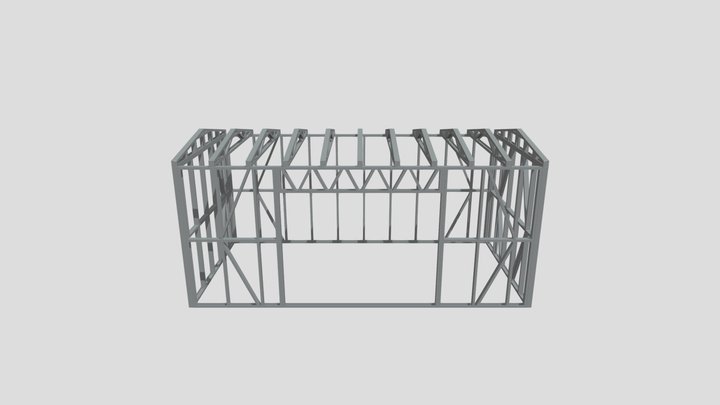 6x3 Shed 3D Model