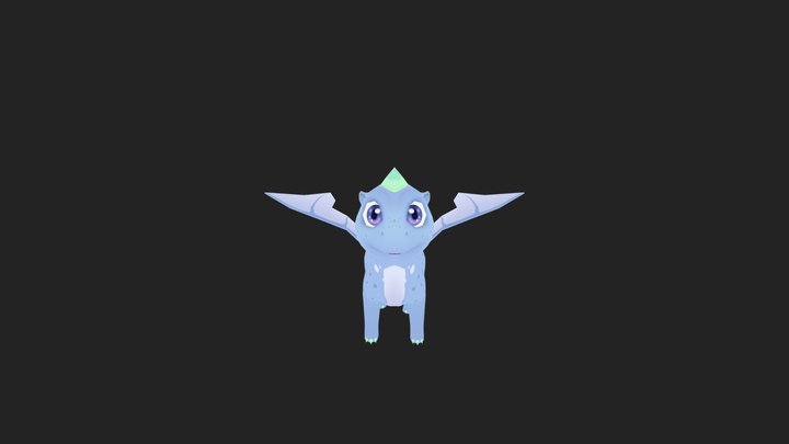 Little Dragon Run 3D Model