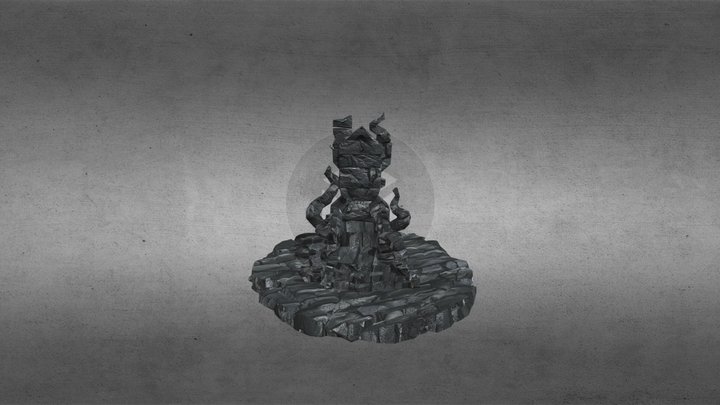 Stone Platform 3D Model