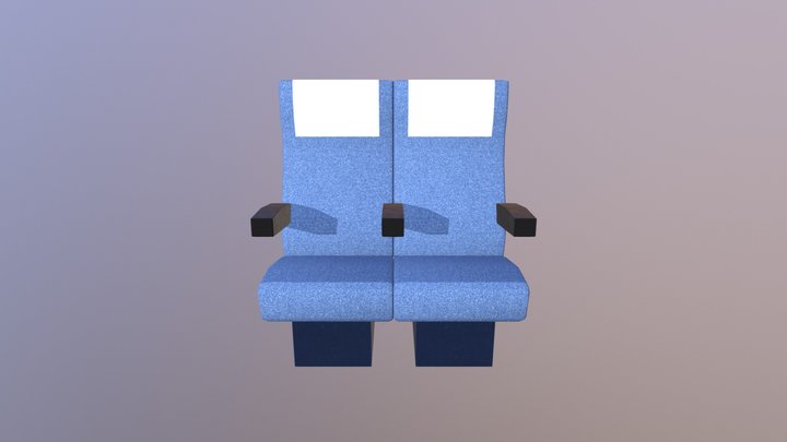 Train Seats 3D Model