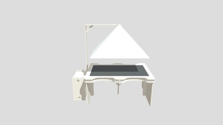 Interactive TV Table 3D Model