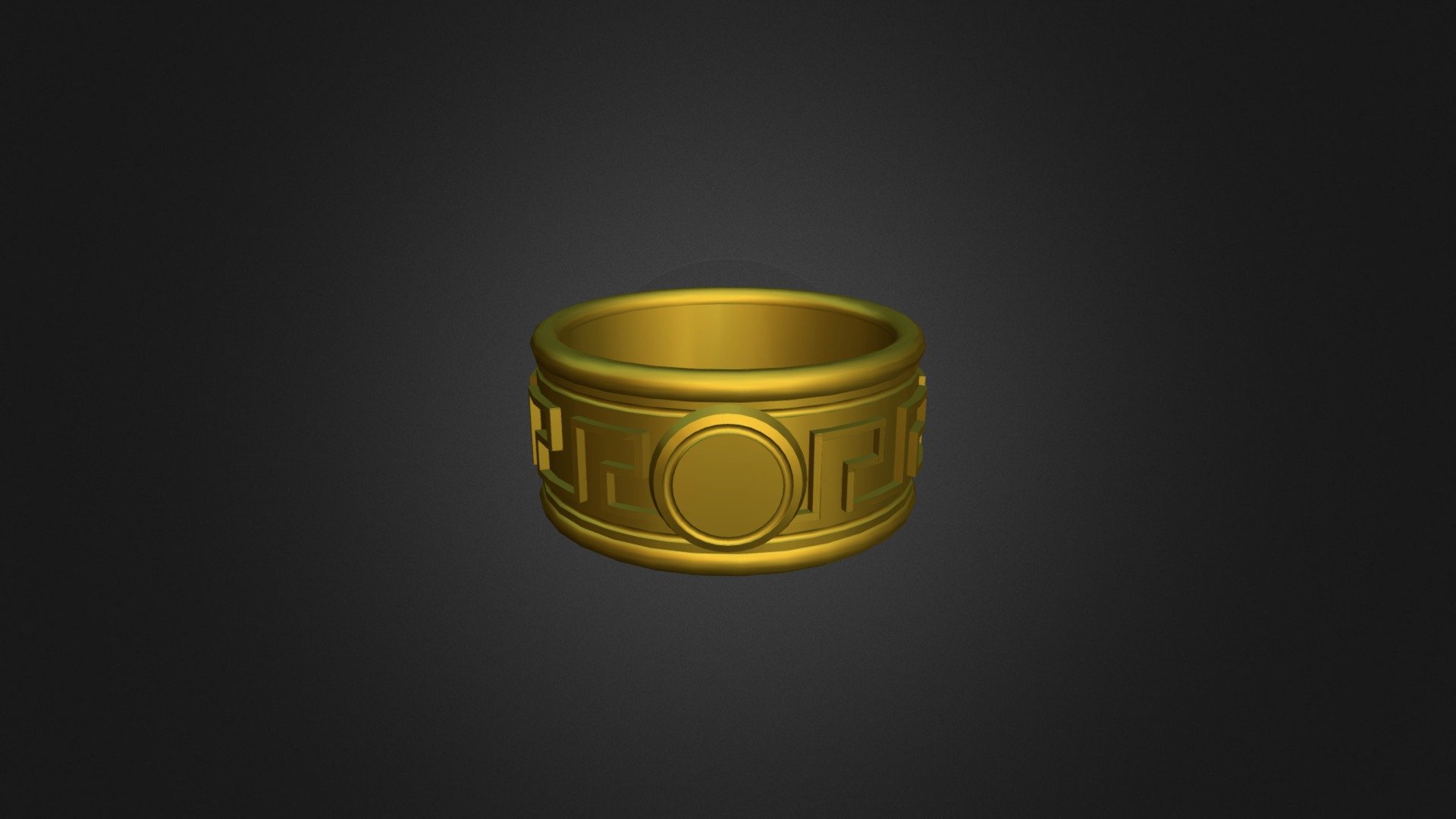 Ring With Blank Plate