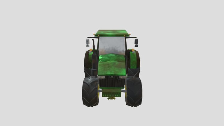 Tractor with Textures wowie 3D Model