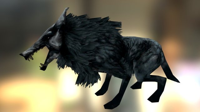 Horror Wolf 3D Model